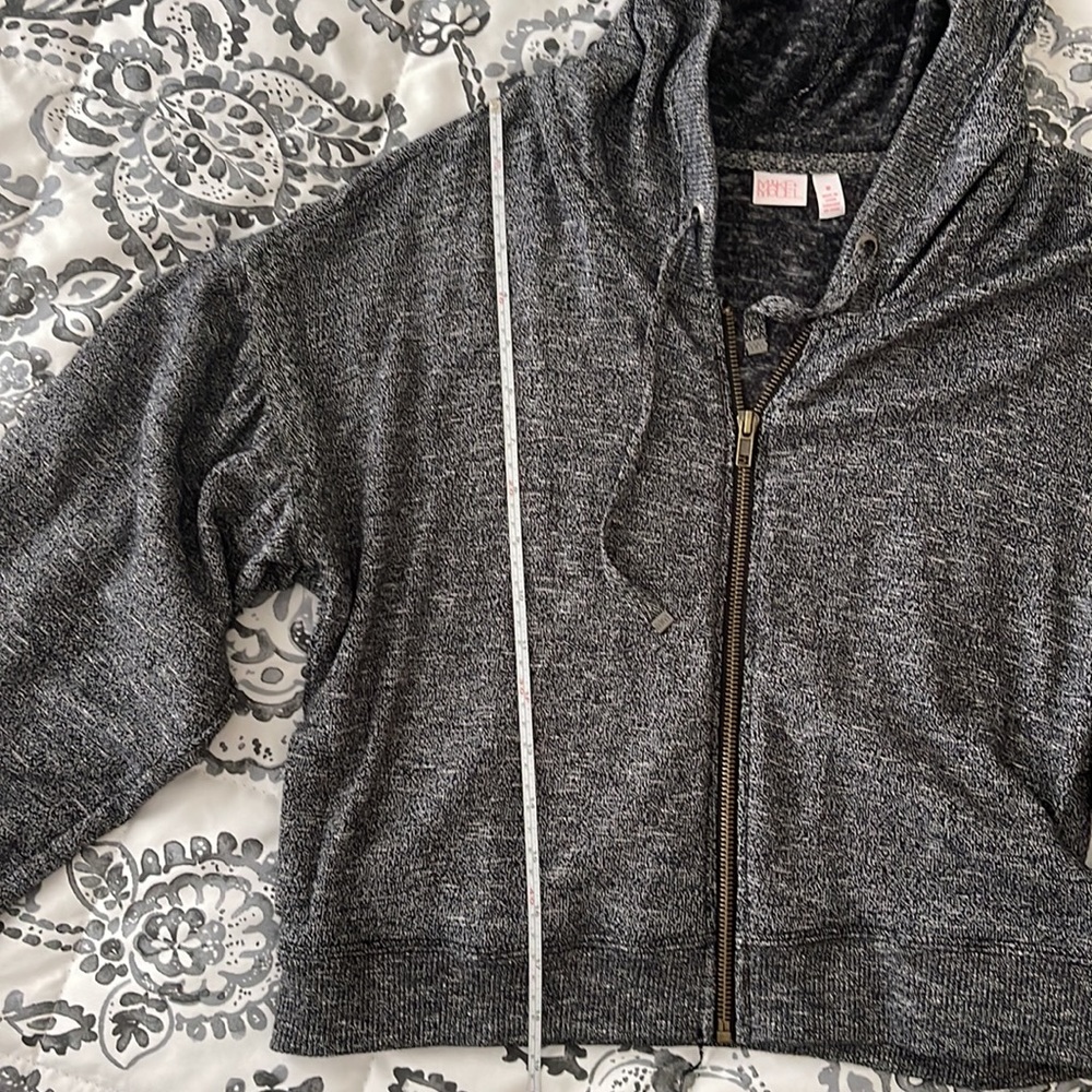 Make + Model Gray Hooded Sweater - image 4